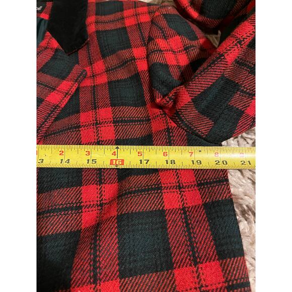 Vintage Sag Harbor Blazer Red Green Plaid Women’s Size 12 Christmas Holiday - Picture 6 of 6